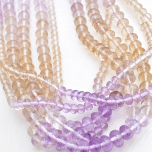 ลูกปัดพลอยอะเมทรินแบบเหลี่ยมเพชรพลอยธรรมชาติสำหรับการทำเครื่องประดับแบบละเอียด - Product Image 1