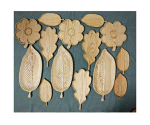 Plateau de service en bambou Assiettes Plat de petit déjeuner Plateau de nourriture en bois pour la maison Restaurant Assiette de collation en bambou en 99GD - Product Image 1