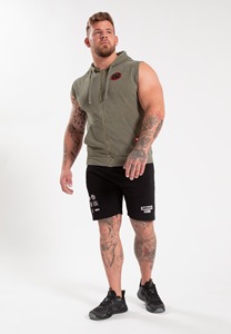 Best Selling Wholesale Men's Active wear lightweight Sleeve Less Hoodie Jacket Screen printed gym wear for men - Product Image 5