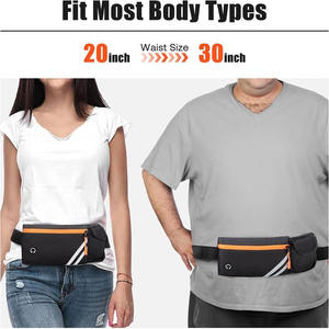 Cinturón reflectante ajustable impermeable para correr OEM/ODM, riñonera para correr, bolsillos con cremallera, soporte reflectante para cintura para - Product Image 3