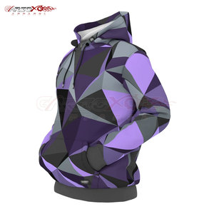 Sudadera con capucha de sublimación básica para hombre con manga completa y capucha con cordón en estampado completo personalizado Sudadera con capucha de sublimación para hombre con estilo - Product Image 2