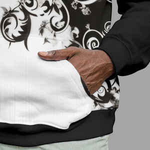 Derniers sweats à capuche décontractés pour hommes avec impression numérique, tendance européenne, 100% coton - Product Image 5