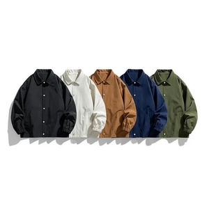 Chaqueta acolchada Unisex con logotipo personalizado Chaqueta de bombardero clásica Ajuste relajado Cremallera Cuello de solapa Lona Impermeable Transpirable Secado rápido - Product Image 4