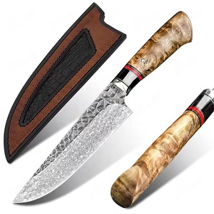 Cuchillos de Cocina Modernos Hechos a Mano con Acero Damasco Japonés Personalizados PRESTIGE BLADES, Aptos para Lavavajillas, Mango de Madera, OEM - Product Image 2