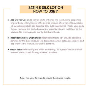 Base de lotion Satin & Silk à l'Aloe Vera, prête à l'emploi, crème pour le visage et le corps, pour le soin du visage et du corps - Product Image 5