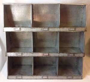 Galvanized Metal Wall Pocket Holder Shelf Organization Wall Mounted Mini <b>Rack</b> for Home Decorative <b>Shelving</b> and Storage Units - Product Image 3