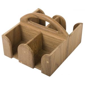 Juego de Bandejas para Tazas de Madera, Ecológico, Sostenible, Organizador de Bebidas de Madera, Presentación Elegante para Mesa, Estilo Contemporáneo - Product Image 5