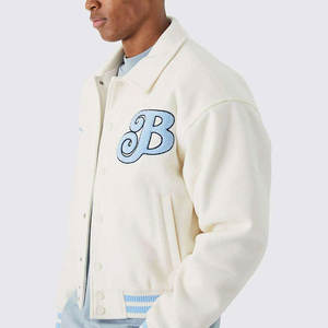 Vestes de baseball en toile personnalisées, vêtements décontractés de haute qualité, grande taille, logo frontal pour la vente en ligne - Product Image 5