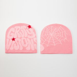 Gorro de punto popular, cálido, suave y acogedor, forrado de lana, ajustable, elegante, para exteriores, para clima frío - Product Image 1