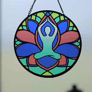 Top Fashion Vitrail Plante Série 3D Wall Art (Champignon Lam Feuille Iridescent Stain Suncatcher Fenêtre) Aluminium de haute qualité - Product Image 1