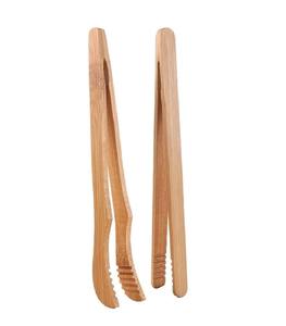 Pinzas rústicas de madera hechas a mano para uso en la cocina Mango de madera duradero de tamaño largo Ideal para asar ensaladas y servir cóctel agitador - Product Image 6