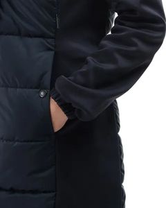 Veste longue matelassée pour femme en vert sarcelle personnalisée, veste d'hiver à capuche, rembourrage en polyester chaud, fermeture éclair, OEM personnalisé - Product Image 3