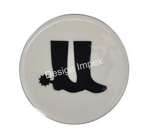 Posavasos Decorativos para Té y Café, Estilo Ecuestre, Acabado en Esmalte Blanco, Precio Económico - Product Image 1