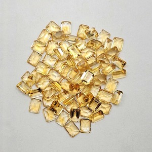 พลอยซิทรินธรรมชาติ 10x12 มม. สีเหลือง ทรงแปดเหลี่ยม สำหรับทำเครื่องประดับ หินประจำเดือนเกิดเดือนพฤศจิกายน - Product Image 4