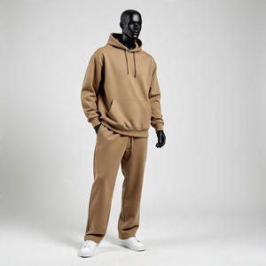 Conjunto Deportivo de Dos Piezas de Alta Calidad con Logotipo Personalizado, Pantalones Deportivos y Sudadera con Capucha de Algodón 100%, Talla Grande - Product Image 4