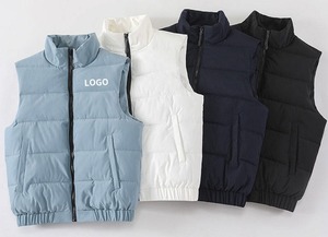 เสื้อกั๊กแฟชั่นสำหรับผู้ชายแบบลำลองสำหรับ3D แบบทีมเสื้อวอร์มบุนวมหนาผ้าฝ้ายพิมพ์ลายตามสั่งสำหรับฤดูหนาว - Product Image 5