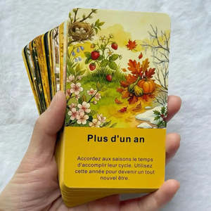 Baraja de Tarot Oráculo Francés Du Temps, Tarot Oráculo Francés Tradicional para Adivinación e Interpretación - Product Image 3