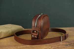Vintage Leather Mini Handbags Crossbody <b>Shoulder</b> <b>Bags</b> <b>Small</b> sling <b>Bag</b> With Cross Body Strap Zipper Open Leather Hand <b>Bags</b> - Product Image 2