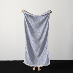 Wholesale Summer Turkish 100% Cotton Pestemal Beach <b>Towels</b> 100X180CM Calcutta Blue for <b>Bath</b> and Spa Use - Product Image 1