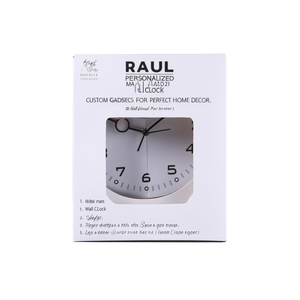 Orologio da Parete Personalizzato RAUL, Gadget su Misura per un Arredamento Domestico Perfetto - Product Image 3