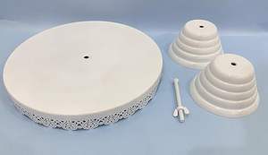 Soporte de pastel de metal atractivo dorado personalizado nuevo diseño decoración del hogar soporte de pastel fabricante y exportadores - Product Image 6