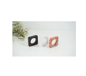 Soporte para anillo y servilletas de mármol, decoración de oficina, forma redonda, pieza más vendida hecha a mano - Product Image 3
