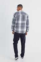 Chemise décontractée à manches longues à carreaux avec fermeture éclair, 100 % coton respirant, qualité supérieure, personnalisable, pour hommes, vente en gros à bas prix