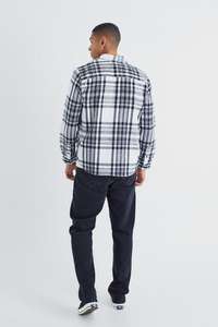 La mejor calidad nueva moda personalizada más manga larga Check Zip Overshirt para hombres en la fabricación al por mayor al precio más bajo - Product Image 2