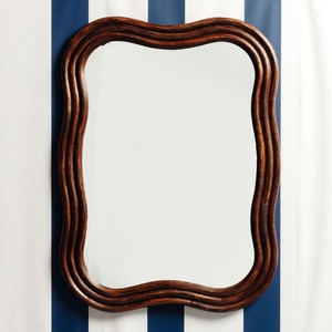Miroir mural décoratif rectangulaire en rotin, construction écologique et durable, idéal pour les acheteurs en gros, marché de la décoration intérieure - Product Image 3