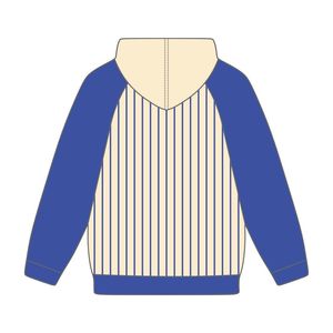 Année de fondation 1920 Zeta Phi Beta Corps neutre Bleu Raglan Pinstripes Pull à capuche Sorority Apparel Custom Divine Nine HBCU - Product Image 3