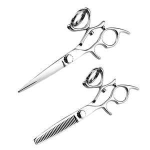 IMANS ENTERPRISES 6.0 Inch Left-Handed Sharp Pakistan 440C Stainless Steel <b>Thinning</b> Barber <b>Scissors</b> 30 Teeth <b>for</b> <b>Hair</b> Styling - Product Image 4