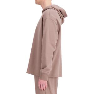 Sweat à capuche réversible pour homme 2025, tissage inversé, contraste coton et polaire, pull uni, couture personnalisée - Product Image 5