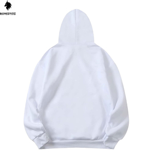 เสื้อมีฮู้ดแบบสวมศีรษะสำหรับผู้ชายขนาด00-500 GSM เสื้อแบบเปิดไหล่ตกแบบเรียบมีน้ำหนักมาก - Product Image 2