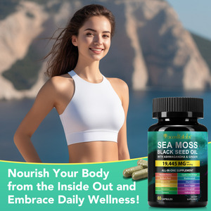 Cápsulas de Aceite de Semilla Negra y Musgo Marino con Ashwagandha y Jengibre, <span class=keywords><strong>19</strong></span>,445 mg por Porción, Marca Privada al por Mayor para el Cuidado de la Salud - Product Image 5