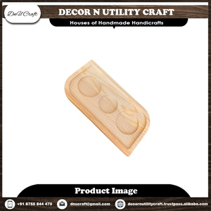 Platos de madera para restaurante, vajilla multiusos de madera de Acacia Natural hecha a mano, a la venta al mejor precio - Product Image 5