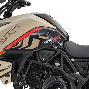 Adesivo Protettivo Personalizzato Beige per Serbatoio Moto Benelli TRK 702X, Impermeabile - Product Image 1