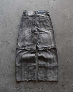 กางเกงทรงหลวมสำหรับผู้ชายทรงหลวมกางเกงโอเวอร์ไซส์ผ้าคอตตอนทันสมัยดีไซน์ตามสั่ง - Product Image 4