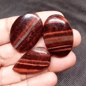 108พลอยตาเสือสีแดงธรรมชาติคุณภาพพรีเมี่ยมสำหรับทำเครื่องประดับลวดห่อ100G MOQ ปริมาณมาก - Product Image 1