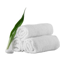 White Solid Color 3-Piece Cotton Woven Bath Towel Set with Quick-Dry & Azo-Free Features for Adults