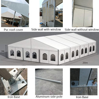 Tente d'usine entrepôt tente de glamping extérieure double couche personnalisée toile PVC imperméable pour les fêtes de famille et les événements de camping