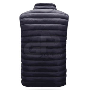 Men Puffer <b>Vest</b> Warm Quilted Sleeveless Men Puffer <b>Vest</b> For Cold Weather <b>Travel</b> And Daily Use - Product Image 2