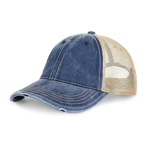 Casquette de camionneur structurée à dos en maille, panneau frontal en mousse, profil haut, réglable, à fermeture à pression, casquettes promotionnelles - Product Image 3