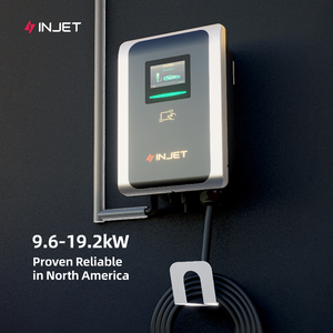 Cargador Eléctrico de Pared INJET 80A 19.2kW Tipo 1 con Control Inteligente SAE J1772 IP65 para Uso Comercial, OCPP1.6, con Aplicación Móvil - Product Image 2