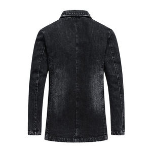 Faites votre propre logo maintenant disponible dans le nouveau prix pas cher Best-seller Professional Logo Fine quality Denim Jacket - Product Image 3