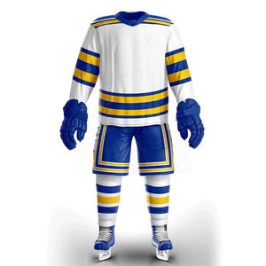 Uniforme de hockey sobre hielo de calidad superior para hombre, conjunto de ropa deportiva con logotipo personalizado para adultos, camisetas de hockey sobre hielo de manga larga a la venta - Product Image 6