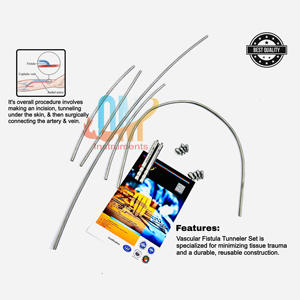 ชุดหลอดเลือดสแตนเลสทางการแพทย์ชุดอุปกรณ์เจาะรูทวาร11ชิ้นเครื่องมือผ่าตัดออร์โทพีดิกส์คุณภาพสูง | เก่า - Product Image 2