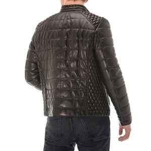 Men's Stylish Genuine Black <b>Leather</b> <b>Jacket</b> <b>Long</b> Winter <b>Jacket</b> of Best Quality Customized Design at Wholesale Price New Condition - Product Image 4