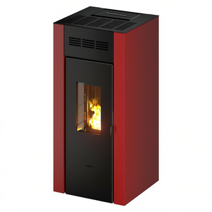 Estufa de Pellets ELANE 9.0 Roja de 8.5kW, 4 Estrellas, Clase A+, 7022002 - Product Image 2