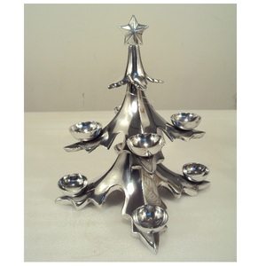Metal <b>Christmas</b> Tree <b>Tea</b> <b>Light</b> Candle Holder Ornaments For Home X Mas Decorative - Product Image 2