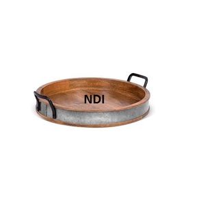 Bandeja de servidor de alimentos de calidad superior, Decoración de mesa de cena de Hotel en casa, bandeja de Metal para servir, suministros para restaurante y Hotel, Bandejas para servir - Product Image 2
